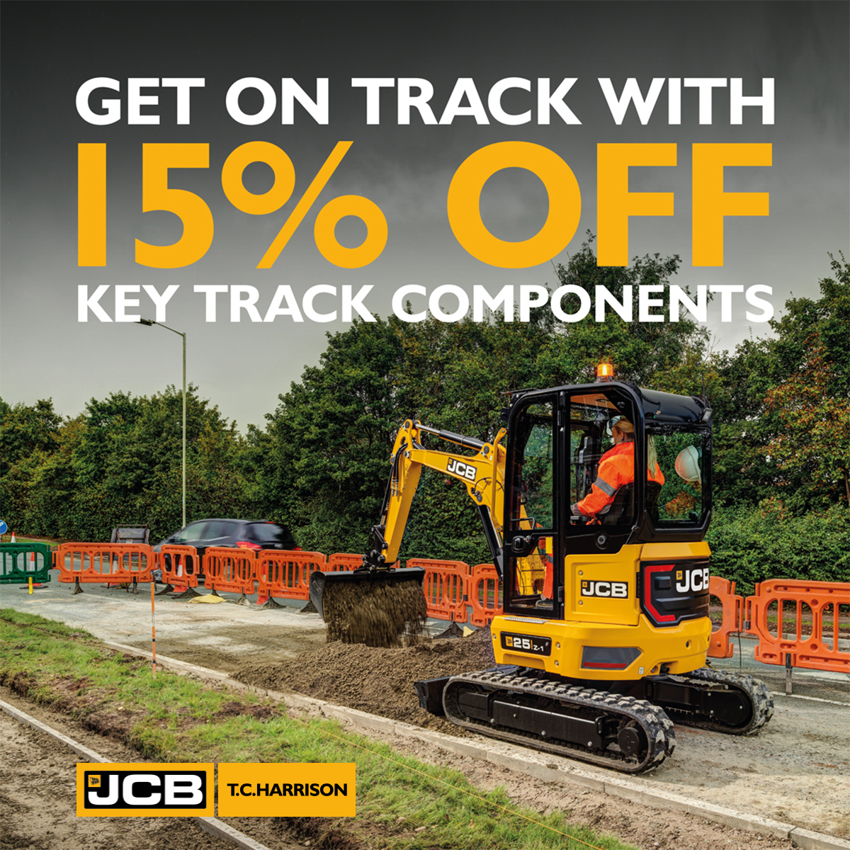 15% Off Key Track Components - T.C. Harrison JCB